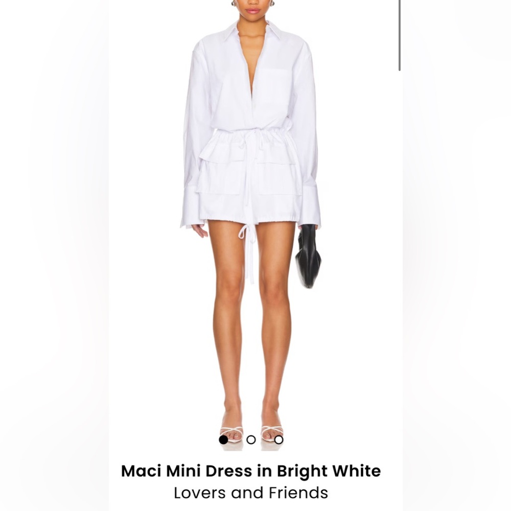 Lovers and Friends Maci Mini Dress in bright white Brand New!